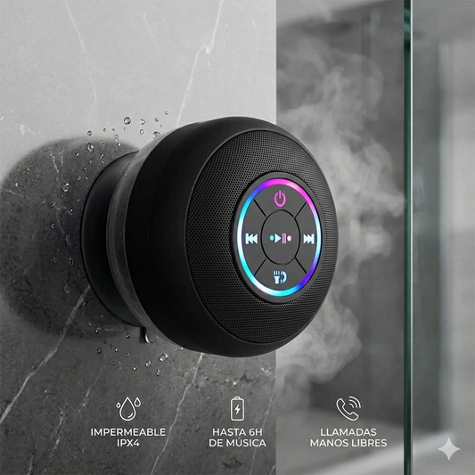 Parlante Bluetooth para ducha con ventosa